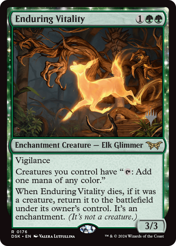 Enduring Vitality (176) Foil - Duskmourn: House of Horror Promos