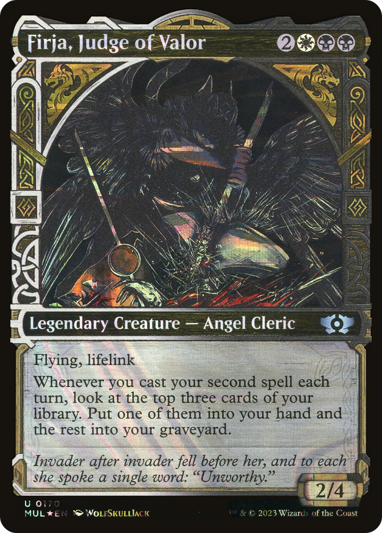 Firja, Judge of Valor (Showcase) (170) Foil - Multiverse Legends