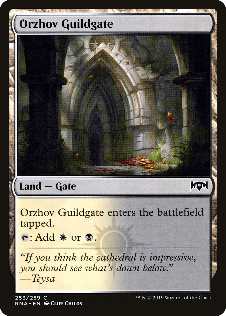 Orzhov Guildgate (253) Foil - Ravnica Allegiance