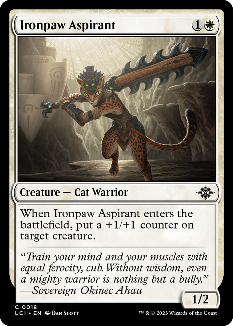 Ironpaw Aspirant (018) - The Lost Caverns of Ixalan