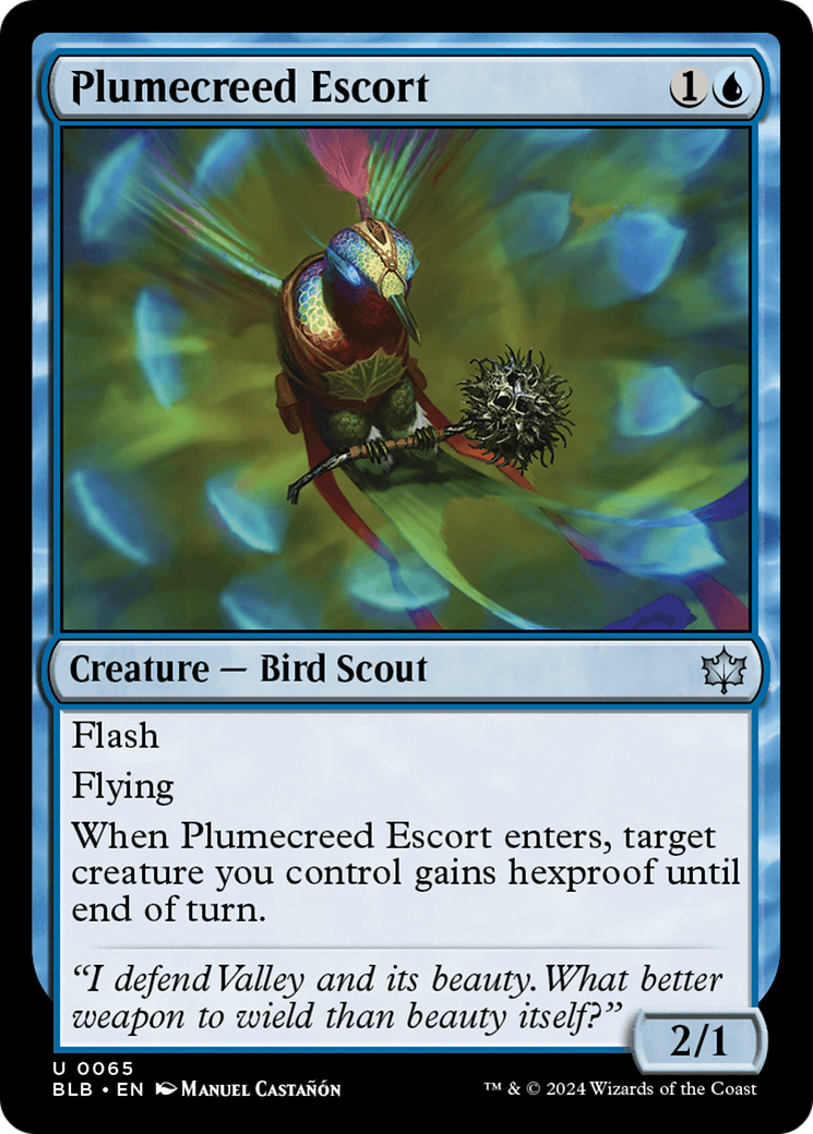 Plumecreed Escort (065) Foil - Bloomburrow