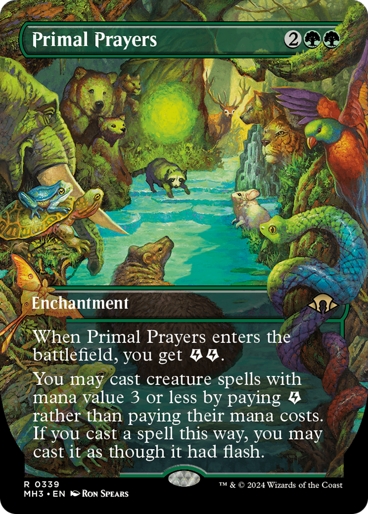 Primal Prayers (Borderless) (339) Foil - Modern Horizons 3