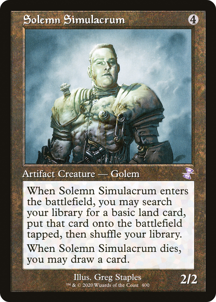 Solemn Simulacrum (Retro) (400) Foil - Time Spiral Remastered