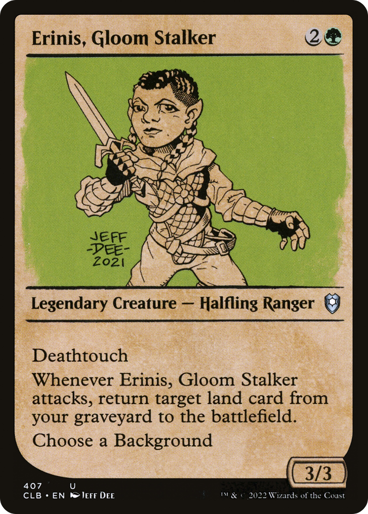 Erinis, Gloom Stalker (Showcase) (407) Foil - Commander Legends: Battle for Baldur's Gate