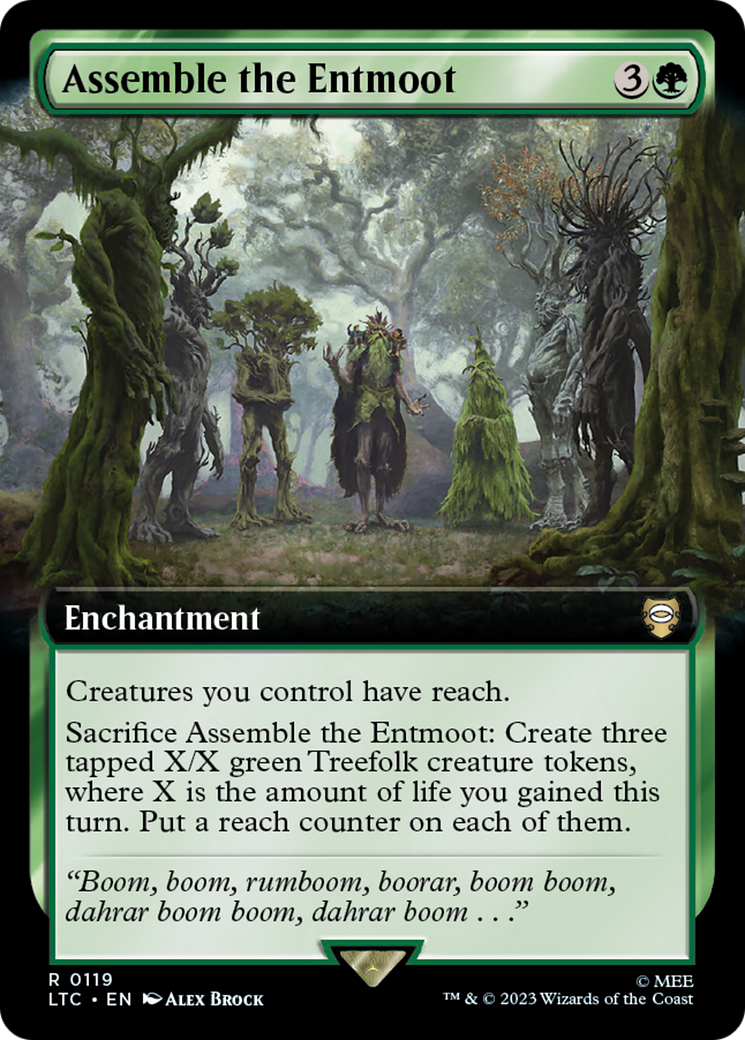 Assemble the Entmoot (Extended Art) (119) - Tales of Middle-earth Commander