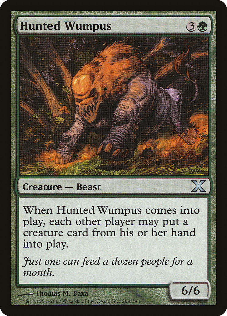 Hunted Wumpus (269) Foil - Tenth Edition