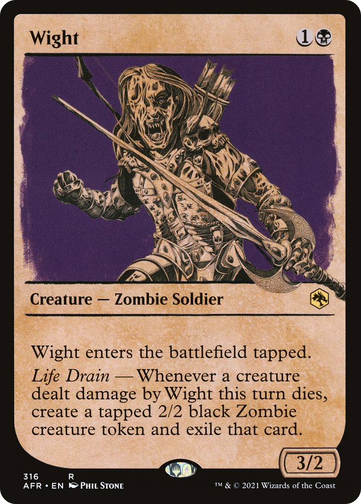 Wight (Showcase) (316) Foil - Adventures in the Forgotten Realms