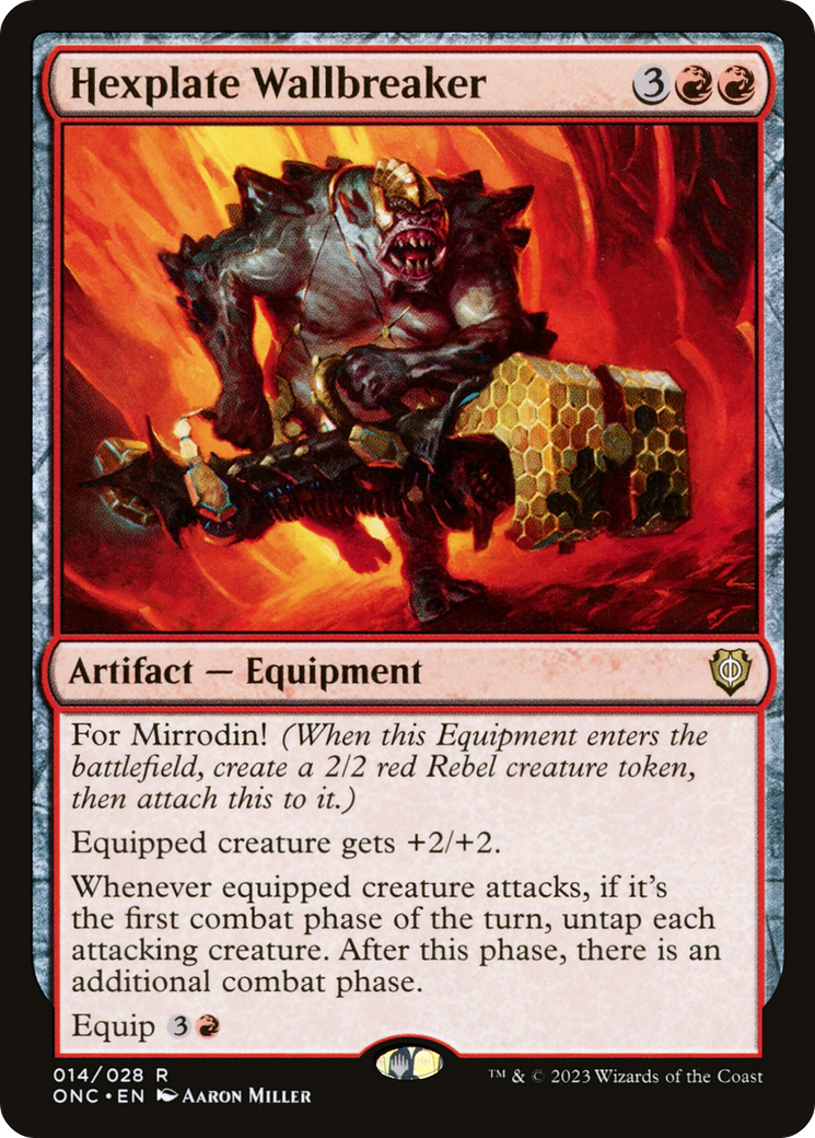 Hexplate Wallbreaker (014) - Phyrexia: All Will Be One Commander