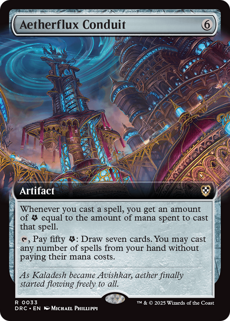 Aetherflux Conduit (Extended Art) (033) - Commander: Aetherdrift