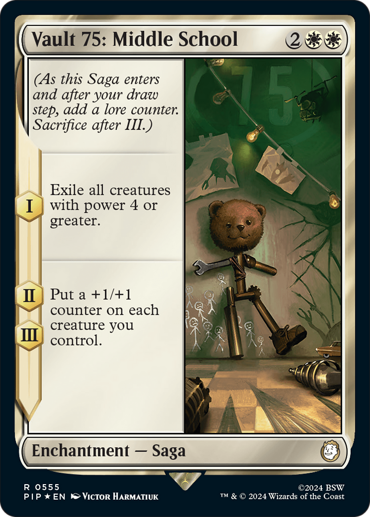 Vault 75: Middle School (Surge Foil) (555) Foil - Fallout