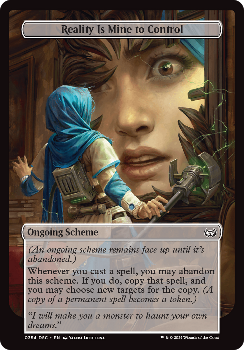 Reality Is Mine to Control (Full Art) (354) - Duskmourn: House of Horror Commander