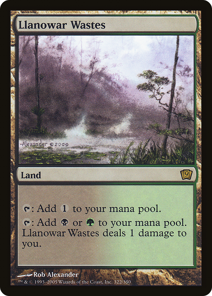 Llanowar Wastes (322) - Ninth Edition