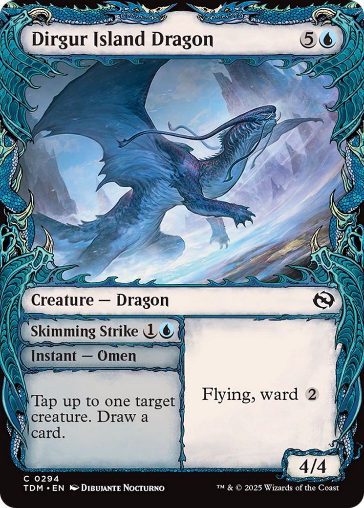 Dirgur Island Dragon // Skimming Strike (Showcase) (294) Foil - Tarkir: Dragonstorm