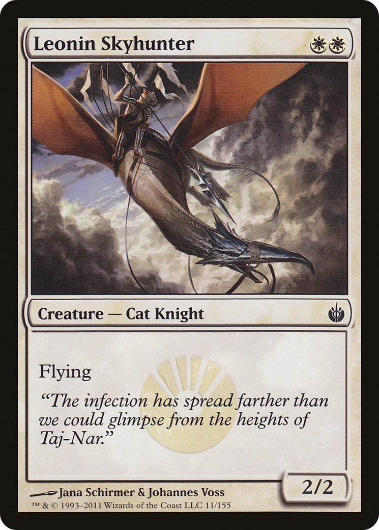 Leonin Skyhunter (011) Foil - Mirrodin Besieged