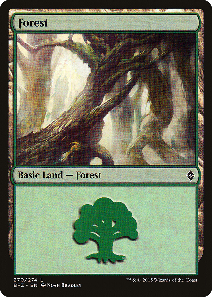 Forest (270a) - Battle for Zendikar