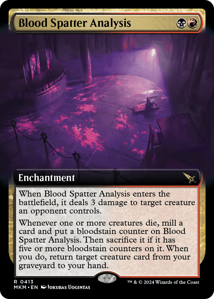 Blood Spatter Analysis (Extended Art) (413) Foil - Murders at Karlov Manor