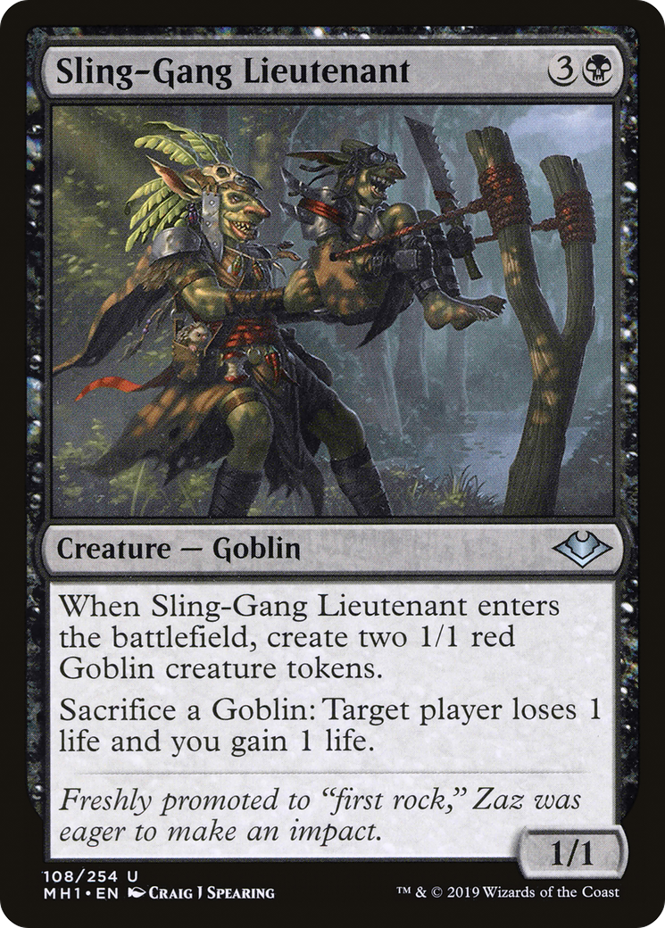 Sling-Gang Lieutenant (108) Foil - Modern Horizons