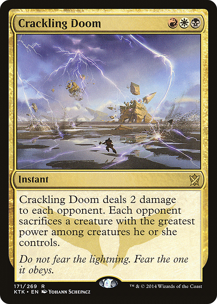 Crackling Doom (171) Foil - Khans of Tarkir