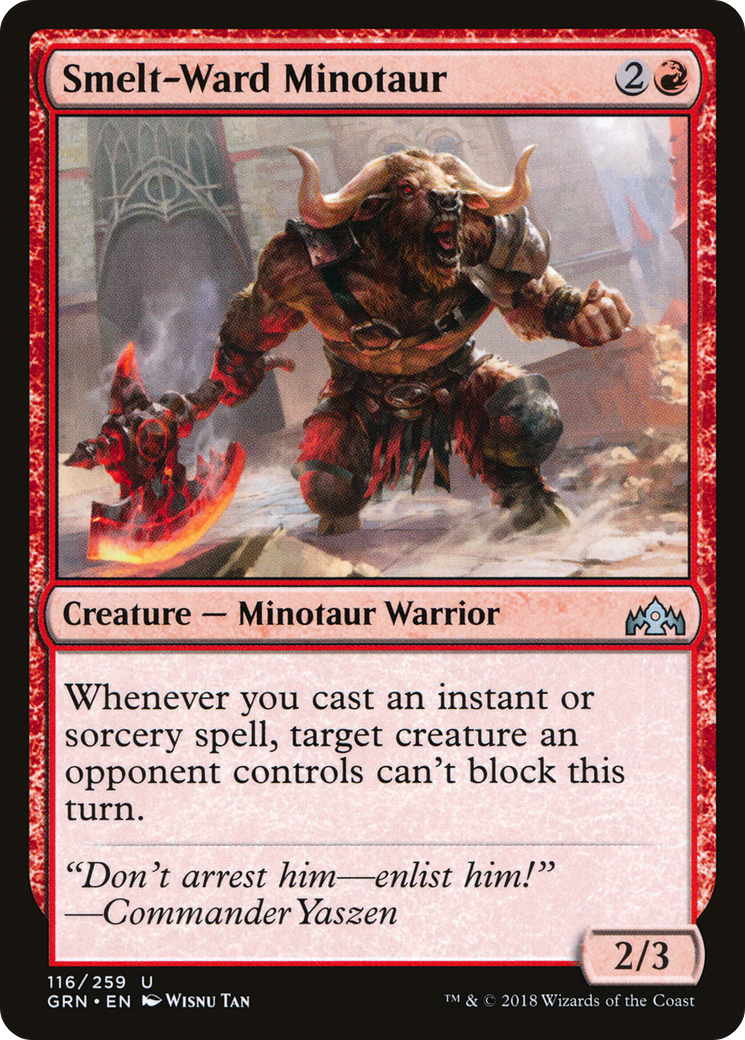 Smelt-Ward Minotaur (116) - Guilds of Ravnica