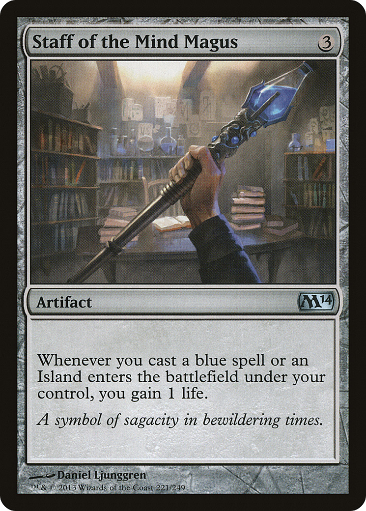 Staff of the Mind Magus (221) Foil - Magic 2014