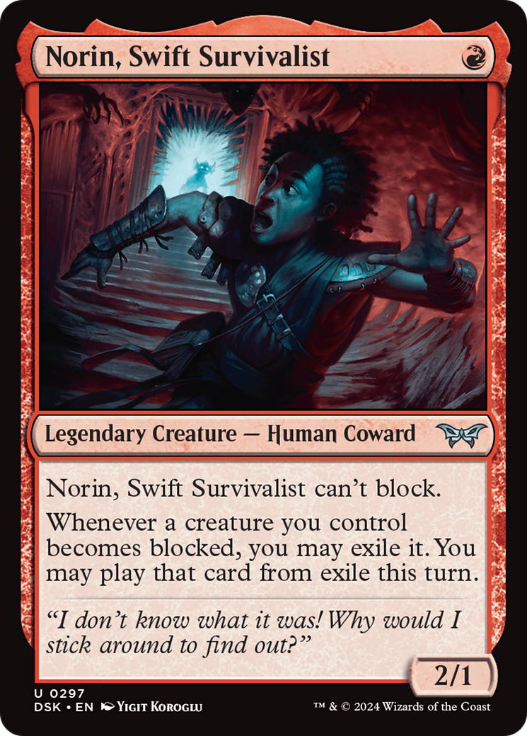 Norin, Swift Survivalist (297) Foil - Duskmourn: House of Horror