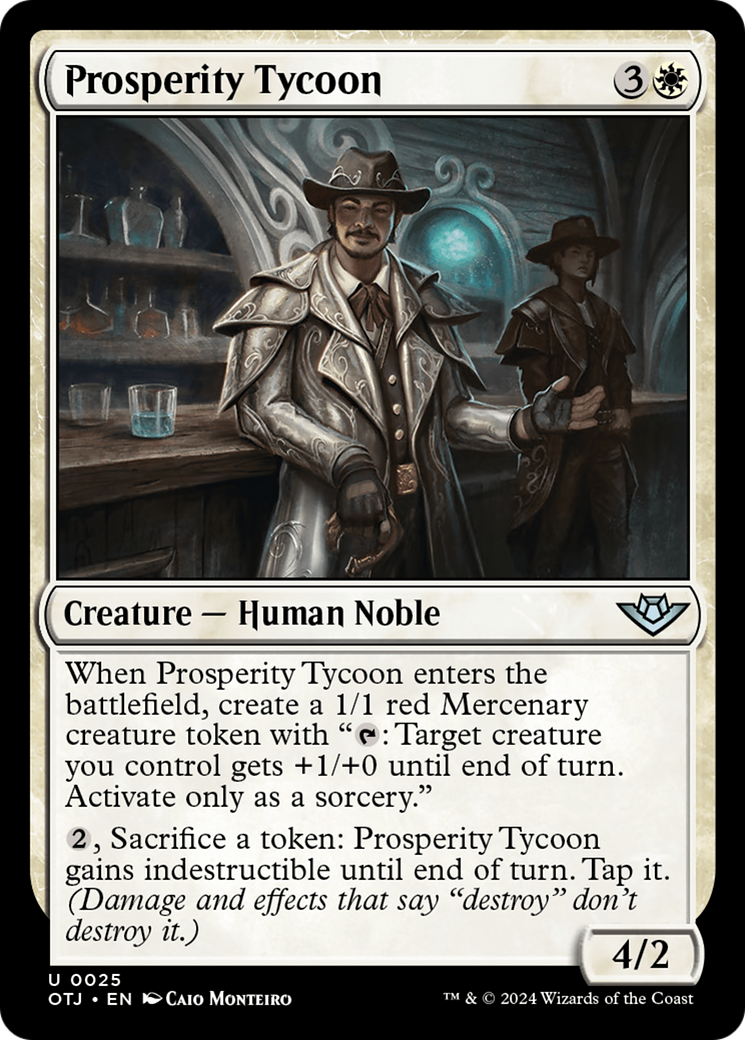 Prosperity Tycoon (025) Foil - Outlaws of Thunder Junction