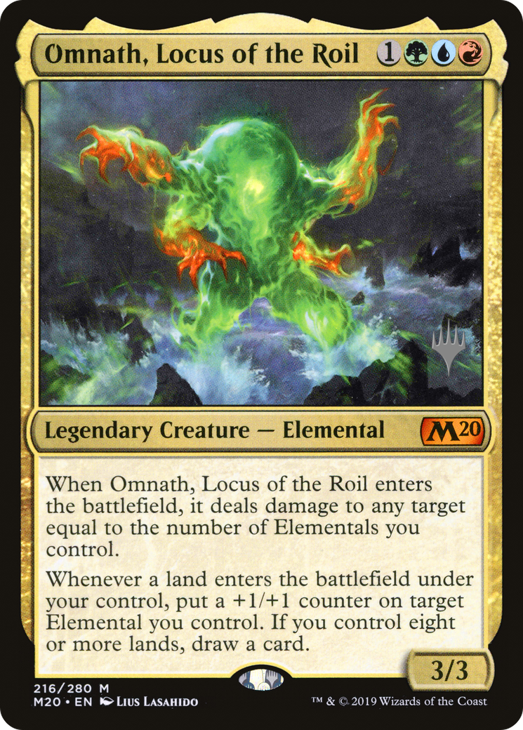 Omnath, Locus of the Roil (216) Foil - Core Set 2020 Promos
