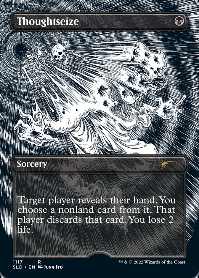 Thoughtseize (Borderless) (Foil Etched) (1117) Foil - Secret Lair Drop Series