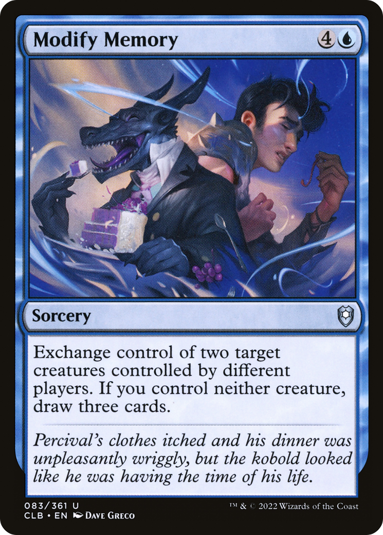 Modify Memory (083) Foil - Commander Legends: Battle for Baldur's Gate