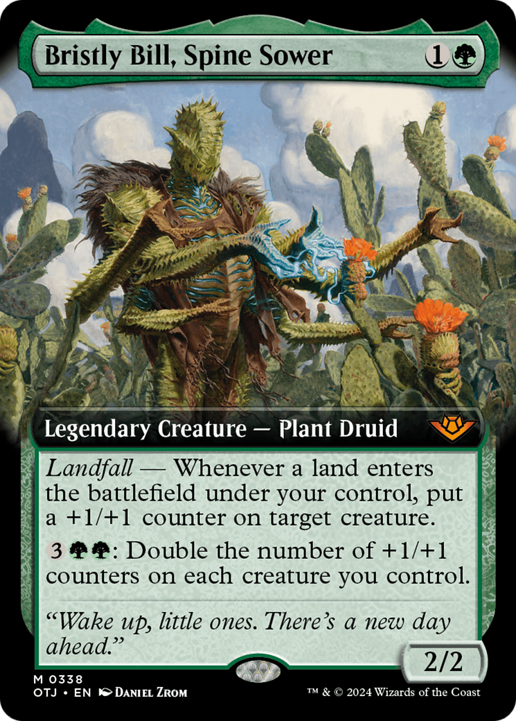 Bristly Bill, Spine Sower (Extended Art) (338) Foil - Outlaws of Thunder Junction