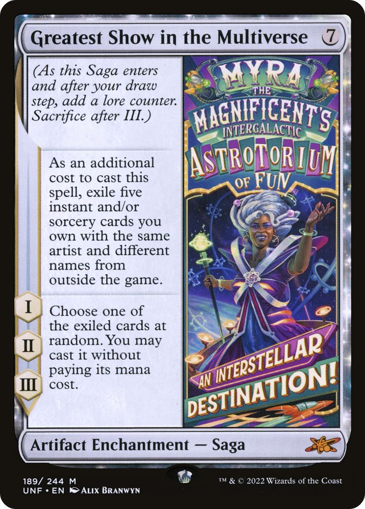 Greatest Show in the Multiverse (189) Foil - Unfinity