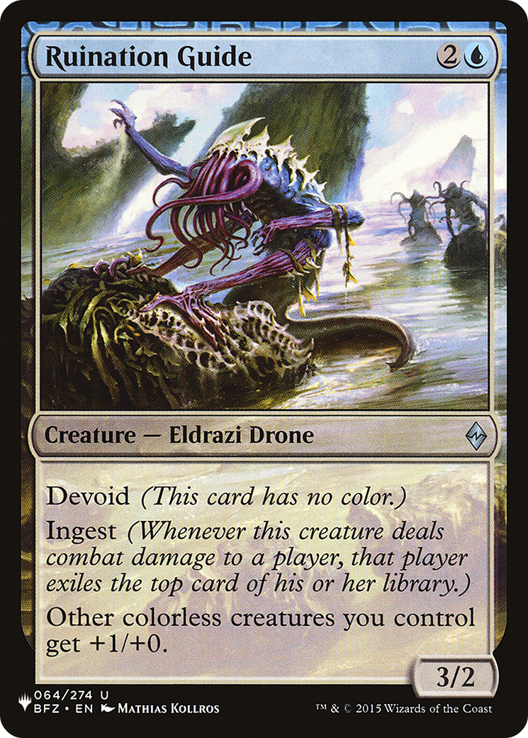 Ruination Guide (BFZ-64) - The List