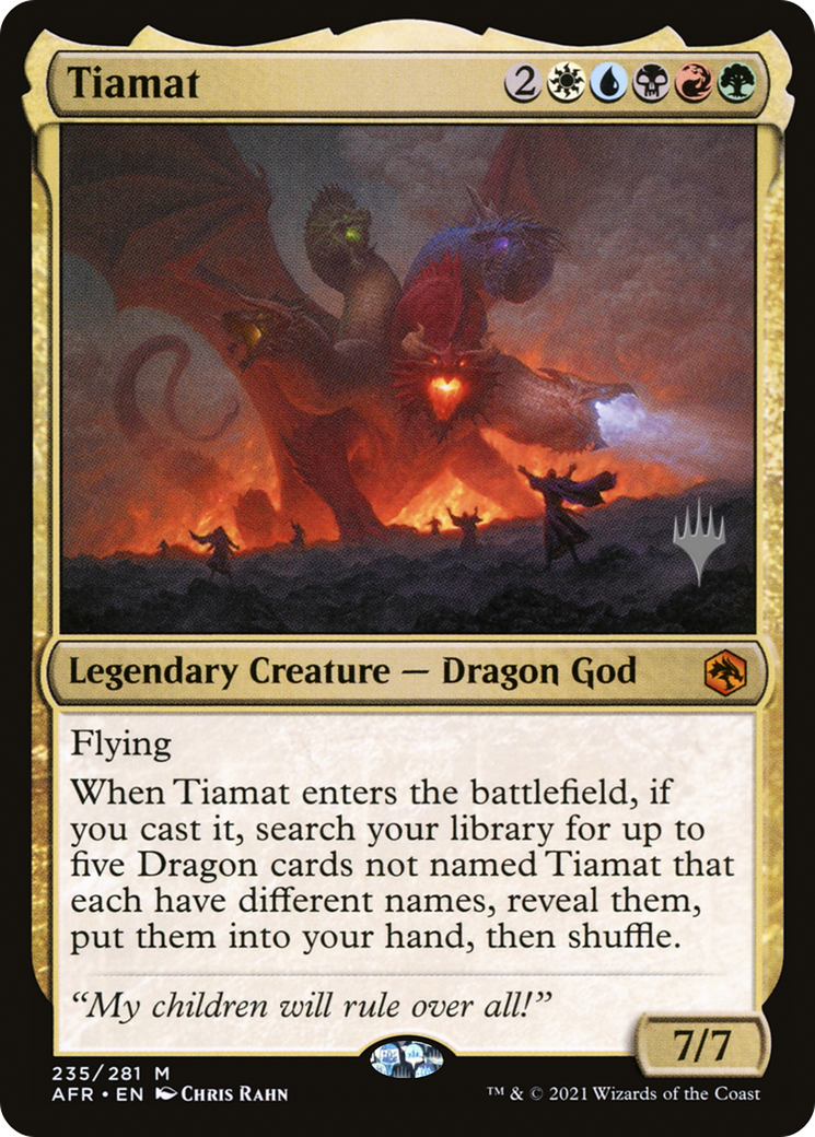 Tiamat (235) Foil - Adventures in the Forgotten Realms Promos