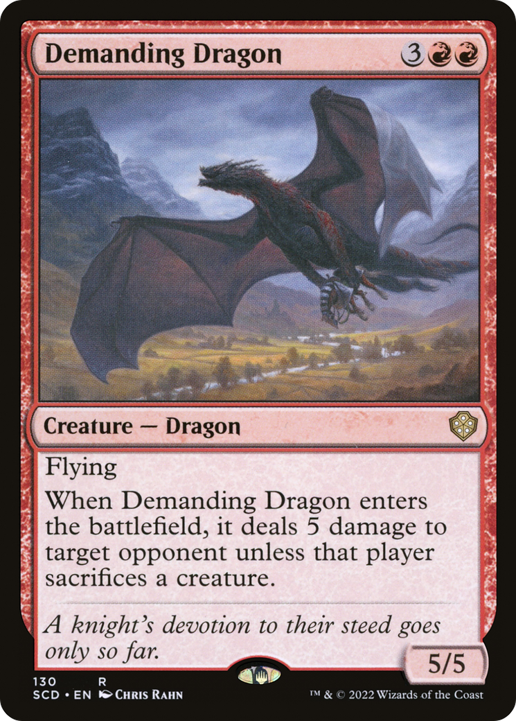 Demanding Dragon (130) - Starter Commander Decks