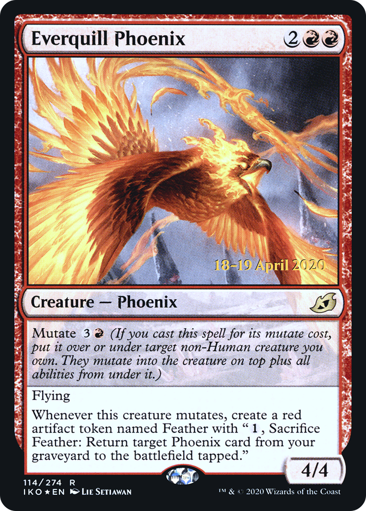 Everquill Phoenix (114) Foil - Ikoria: Lair of Behemoths Promos