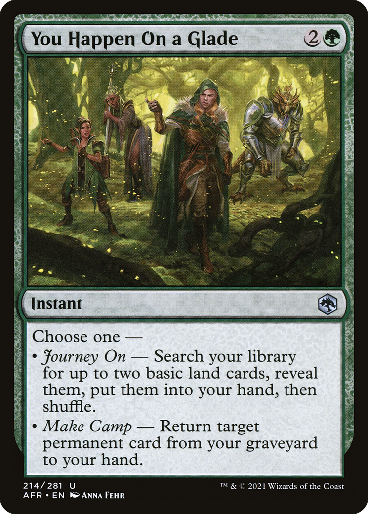 You Happen On a Glade (214) Foil - Adventures in the Forgotten Realms