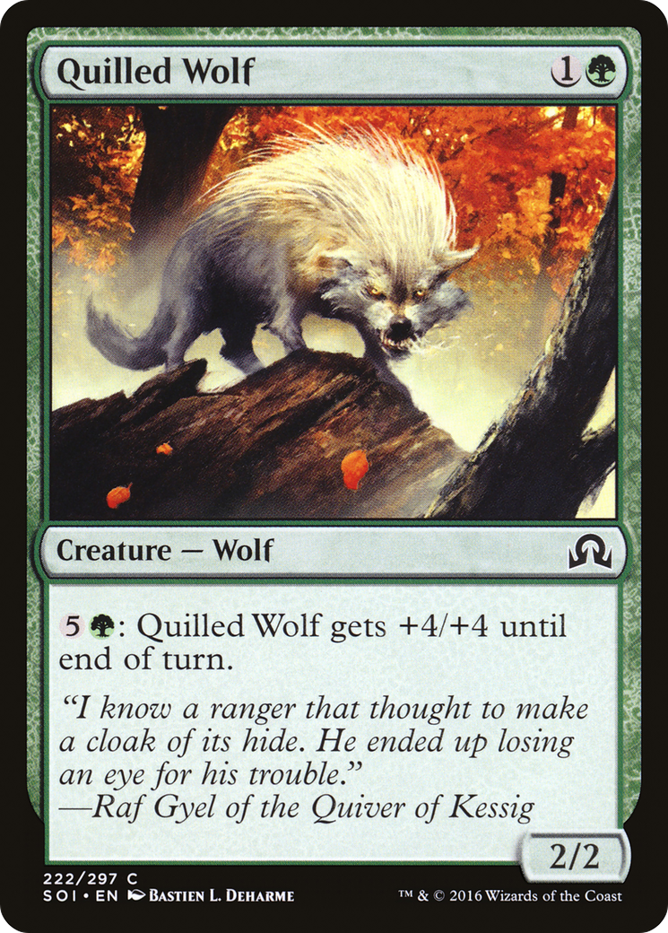 Quilled Wolf (222) Foil - Shadows over Innistrad