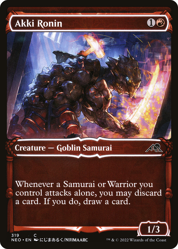 Akki Ronin (Showcase) (319) Foil - Kamigawa: Neon Dynasty