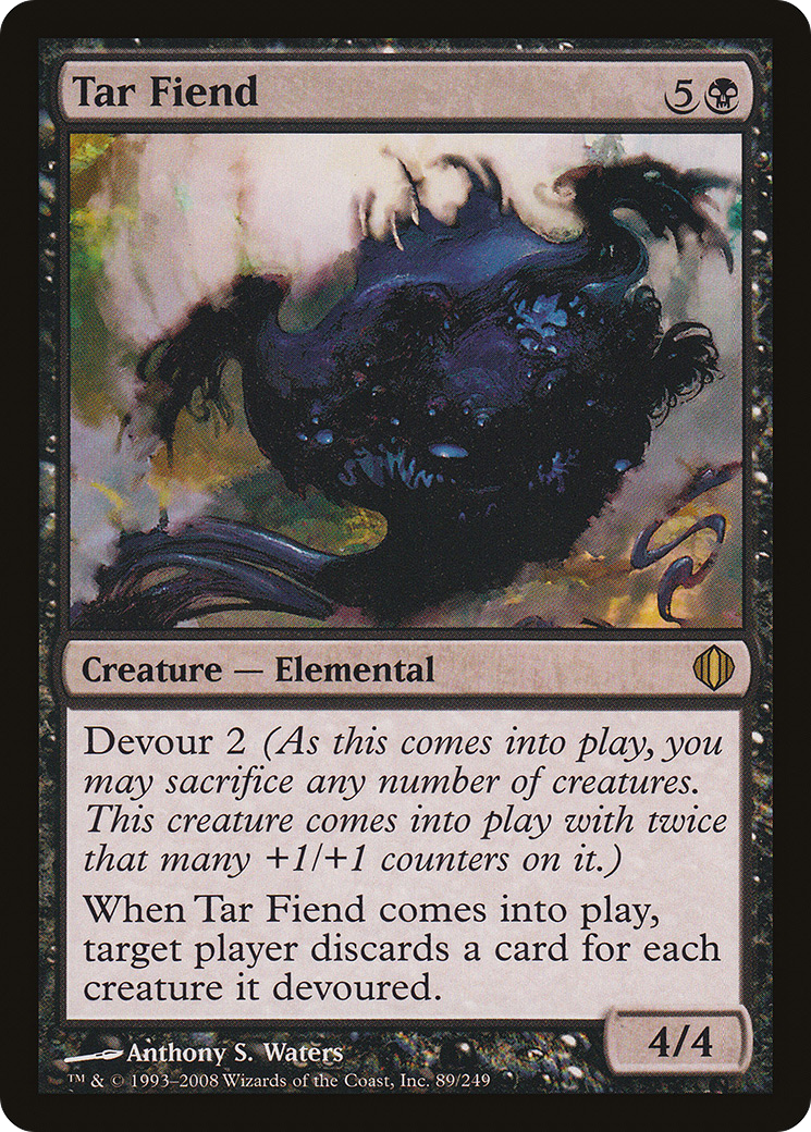 Tar Fiend (089) Foil - Shards of Alara
