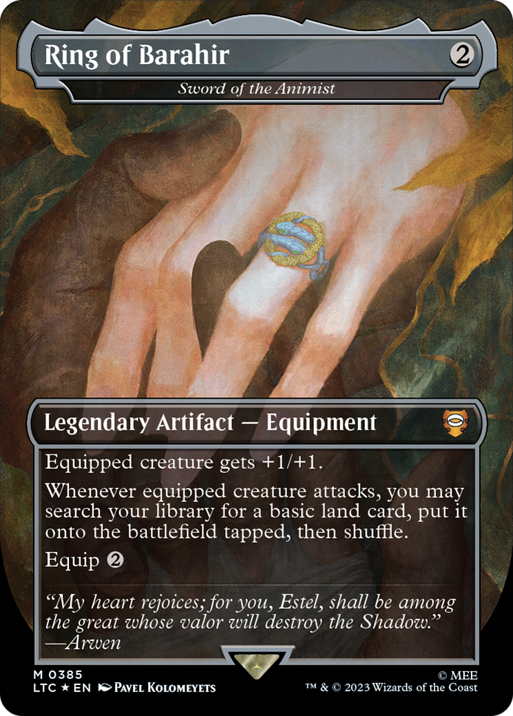 Ring of Barahir – Sword of the Animist (Surge Foil) (385) Foil - Tales of Middle-earth Commander