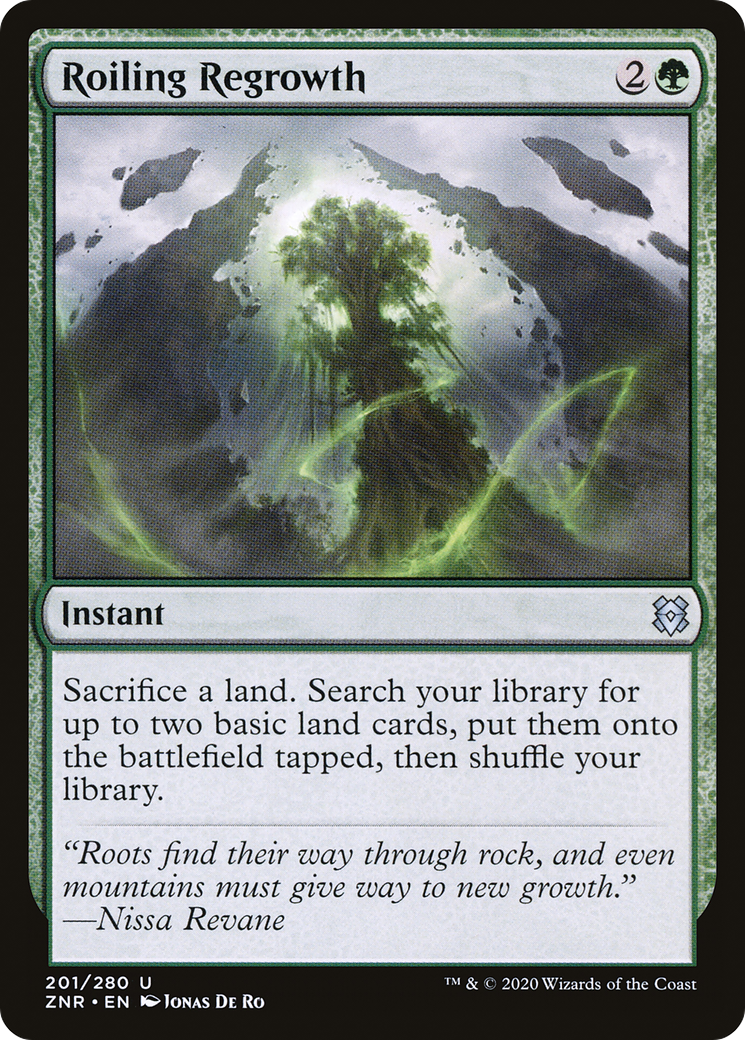 Roiling Regrowth (201) Foil - Zendikar Rising