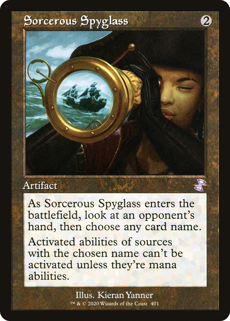 Sorcerous Spyglass (Retro) (401) Foil - Time Spiral Remastered