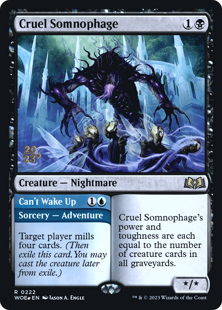 Cruel Somnophage (222) Foil - Wilds of Eldraine Promos
