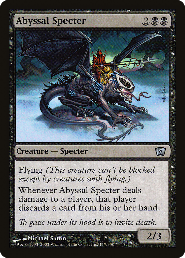 Abyssal Specter (117) Foil - Eighth Edition