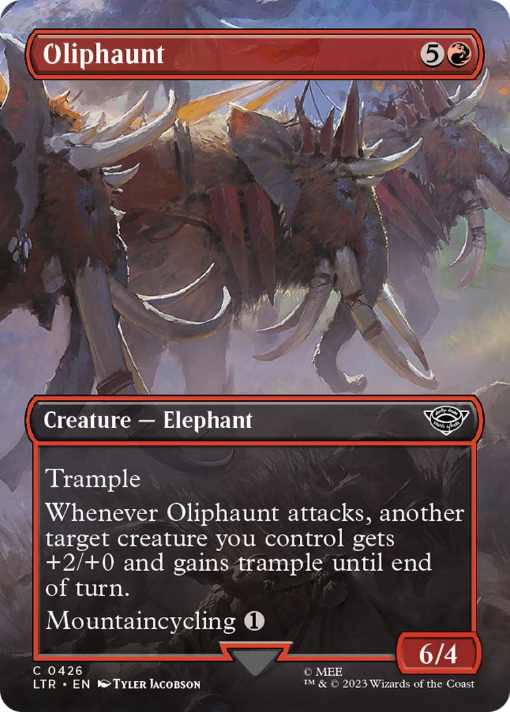 Oliphaunt (Borderless) (426) Foil - The Lord of the Rings: Tales of Middle-earth