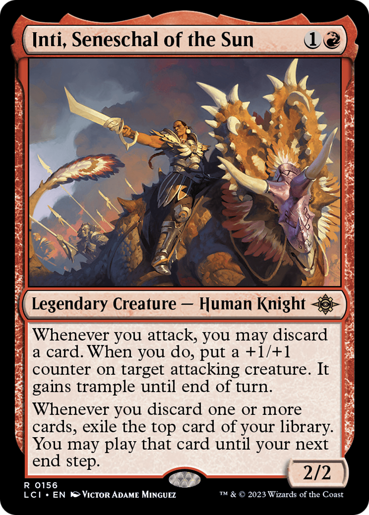 Inti, Seneschal of the Sun (156) Foil - The Lost Caverns of Ixalan