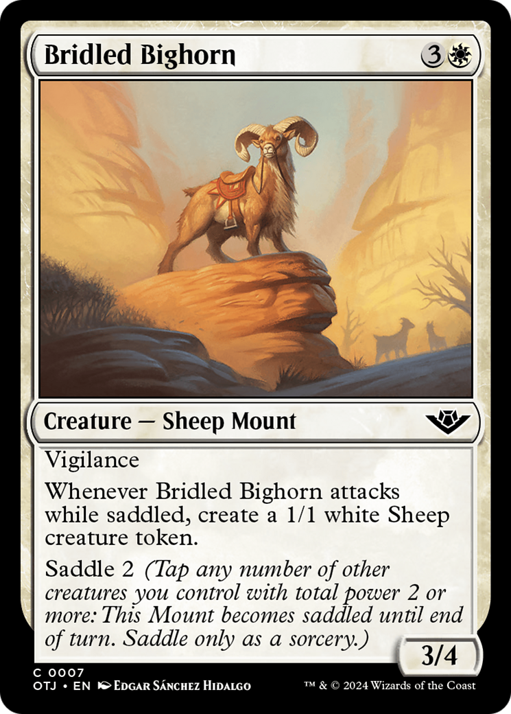 Bridled Bighorn (007) Foil - Outlaws of Thunder Junction