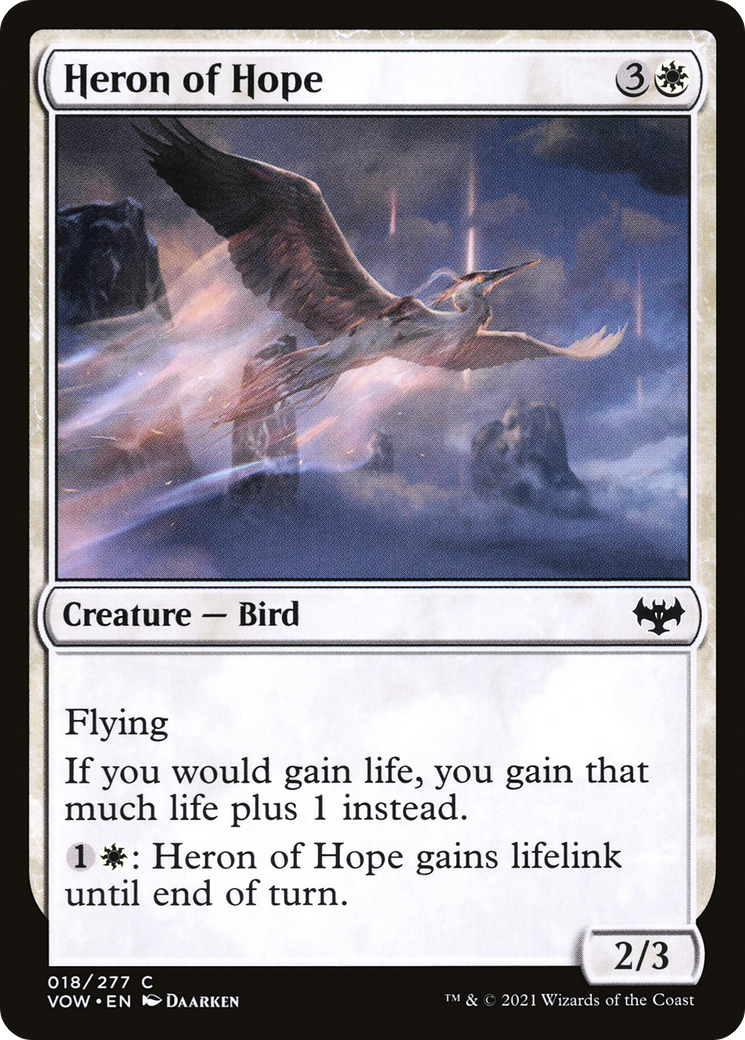 Heron of Hope (018) Foil - Innistrad: Crimson Vow