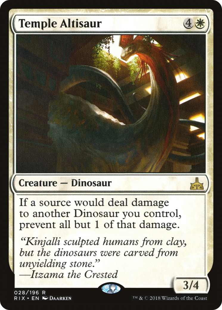 Temple Altisaur (028) Foil - Rivals of Ixalan