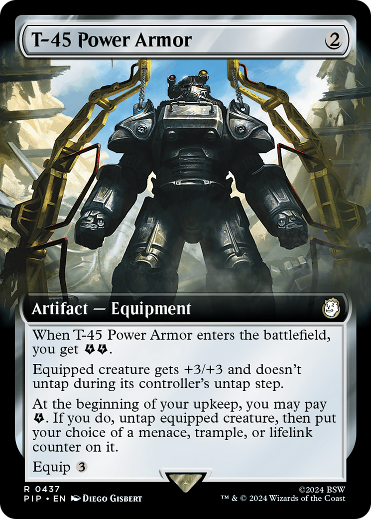 T-45 Power Armor (Extended Art) (437) Foil - Fallout
